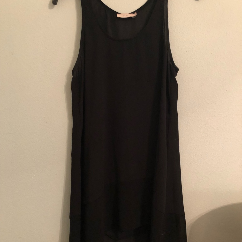 sheer black tunic